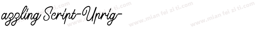 azzling Script-Uprig字体转换